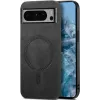 Phonesta Retro Vegan Leather MagSafe Back Cover hoesje voor Google Pixel 9 Pro XL - Zwart 0