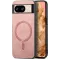 Phonesta Retro Vegan Leather MagSafe Back Cover hoesje voor Google Pixel 9 / 9 Pro - Roze