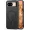 Phonesta Retro Vegan Leather MagSafe Back Cover hoesje voor Google Pixel 9 / 9 Pro - Zwart