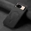 Phonesta Retro Vegan Leather MagSafe Back Cover hoesje voor Google Pixel 9 / 9 Pro - Zwart 1