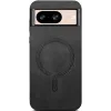 Phonesta Retro Vegan Leather MagSafe Back Cover hoesje voor Google Pixel 9 / 9 Pro - Zwart 2