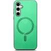 Phonesta Retro Vegan Leather MagSafe Back Cover hoesje voor Samsung Galaxy S25 Plus/S24 Plus - Groen