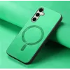 Phonesta Retro Vegan Leather MagSafe Back Cover hoesje voor Samsung Galaxy S25 Plus/S24 Plus - Groen 4