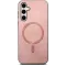Phonesta Retro Vegan Leather MagSafe Back Cover hoesje voor Samsung Galaxy S25 Plus/S24 Plus - Roze
