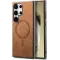 Phonesta Retro Vegan Leather MagSafe Back Cover hoesje voor Samsung Galaxy S25 Ultra - Bruin