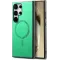 Phonesta Retro Vegan Leather MagSafe Back Cover hoesje voor Samsung Galaxy S25 Ultra - Groen