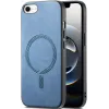 Phonesta Retro Vegan Leather MagSafe Back Cover hoesje voor Apple iPhone 17e/16e - Blauw 0
