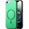 Phonesta Retro Vegan Leather MagSafe Back Cover hoesje voor Apple iPhone 17e/16e - Groen 0
