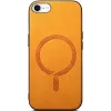 Phonesta Retro Vegan Leather MagSafe Back Cover hoesje voor Apple iPhone 17e/16e - Oranje 1