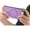 Phonesta Retro Vegan Leather MagSafe Back Cover hoesje voor Apple iPhone 17e/16e - Paars 2