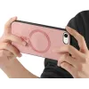 Phonesta Retro Vegan Leather MagSafe Back Cover hoesje voor Apple iPhone 17e/16e - Roze 2