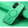Phonesta Retro Vegan Leather MagSafe Back Cover hoesje voor Xiaomi Poco X7 Pro - Groen 4