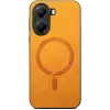 Phonesta Retro Vegan Leather MagSafe Back Cover hoesje voor Xiaomi Poco X7 Pro - Oranje 2