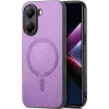 Phonesta Retro Vegan Leather MagSafe Back Cover hoesje voor Xiaomi Poco X7 Pro - Paars 0