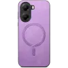 Phonesta Retro Vegan Leather MagSafe Back Cover hoesje voor Xiaomi Poco X7 Pro - Paars 1