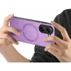 Phonesta Retro Vegan Leather MagSafe Back Cover hoesje voor Xiaomi Poco X7 Pro - Paars 2