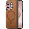 Phonesta Retro Vegan Leather MagSafe Back Cover hoesje voor OnePlus 12R - Bruin