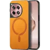 Phonesta Retro Vegan Leather MagSafe Back Cover hoesje voor OnePlus 12R - Oranje