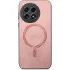 Phonesta Retro Vegan Leather MagSafe Back Cover hoesje voor OnePlus 13R - Roze 2