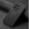 Phonesta Retro Vegan Leather MagSafe Back Cover hoesje voor OnePlus 13R - Zwart 4