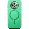 Phonesta Retro Vegan Leather MagSafe Back Cover hoesje voor Oppo Reno12 F/Reno12 FS - Groen 2