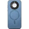 Phonesta Retro Vegan Leather MagSafe Back Cover hoesje voor HONOR Magic7 Pro - Blauw 2