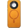 Phonesta Retro Vegan Leather MagSafe Back Cover hoesje voor HONOR Magic7 Pro - Oranje 2