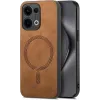Phonesta Retro Vegan Leather MagSafe Back Cover hoesje voor Oppo Reno13 - Bruin