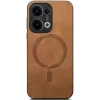 Phonesta Retro Vegan Leather MagSafe Back Cover hoesje voor Oppo Reno13 - Bruin 2