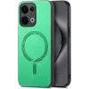 Phonesta Retro Vegan Leather MagSafe Back Cover hoesje voor Oppo Reno13 - Groen
