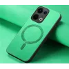Phonesta Retro Vegan Leather MagSafe Back Cover hoesje voor Oppo Reno13 - Groen 4