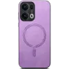 Phonesta Retro Vegan Leather MagSafe Back Cover hoesje voor Oppo Reno13 Pro - Paars 2