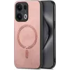 Phonesta Retro Vegan Leather MagSafe Back Cover hoesje voor Oppo Reno13 Pro - Roze