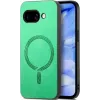 Phonesta Retro Vegan Leather MagSafe Back Cover hoesje voor Google Pixel 9a - Groen