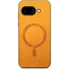Phonesta Retro Vegan Leather MagSafe Back Cover hoesje voor Google Pixel 9a - Oranje 2