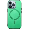 Phonesta Retro Vegan Leather MagSafe Back Cover hoesje voor Apple iPhone 16 Pro Max - Groen 3