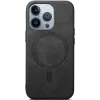 Phonesta Retro Vegan Leather MagSafe Back Cover hoesje voor Apple iPhone 16 Pro Max - Zwart 2