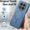 Phonesta Retro Vegan Leather MagSafe Back Cover hoesje voor Xiaomi Redmi Note 14 Pro Plus - Blauw 5