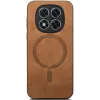 Phonesta Retro Vegan Leather MagSafe Back Cover hoesje voor Xiaomi Redmi Note 14 Pro Plus - Bruin 3