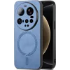 Phonesta Retro Vegan Leather MagSafe Back Cover hoesje voor Xiaomi 15 Ultra - Blauw