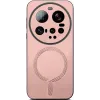 Phonesta Retro Vegan Leather MagSafe Back Cover hoesje voor Xiaomi 15 Ultra - Roze 2