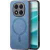 Phonesta Retro Vegan Leather MagSafe Back Cover hoesje voor Xiaomi Redmi Note 14 Pro 5G / Xiaomi Poco X7 - Blauw