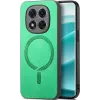 Phonesta Retro Vegan Leather MagSafe Back Cover hoesje voor Xiaomi Redmi Note 14 Pro 5G / Xiaomi Poco X7 - Groen