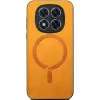 Phonesta Retro Vegan Leather MagSafe Back Cover hoesje voor Xiaomi Redmi Note 14 Pro 5G / Xiaomi Poco X7 - Oranje 2
