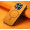 Phonesta Retro Vegan Leather MagSafe Back Cover hoesje voor Xiaomi Redmi Note 14 Pro 5G / Xiaomi Poco X7 - Oranje 4