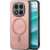 Phonesta Retro Vegan Leather MagSafe Back Cover hoesje voor Xiaomi Redmi Note 14 Pro 5G / Xiaomi Poco X7 - Roze