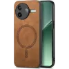 Phonesta Retro Vegan Leather MagSafe Back Cover hoesje voor Xiaomi Poco F7 Pro - Bruin