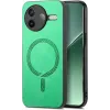 Phonesta Retro Vegan Leather MagSafe Back Cover hoesje voor Xiaomi Poco F7 Pro - Groen