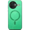 Phonesta Retro Vegan Leather MagSafe Back Cover hoesje voor Xiaomi Poco F7 Pro - Groen 3