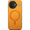 Phonesta Retro Vegan Leather MagSafe Back Cover hoesje voor Xiaomi Poco F7 Ultra - Oranje 2